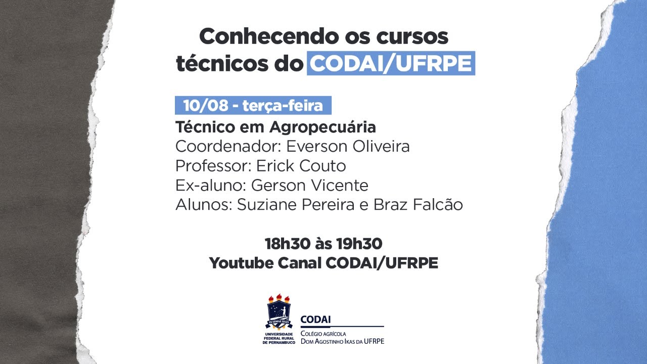 Conhecendo o Curso Técnico em Agropecuária do CODAI/UFRPE
