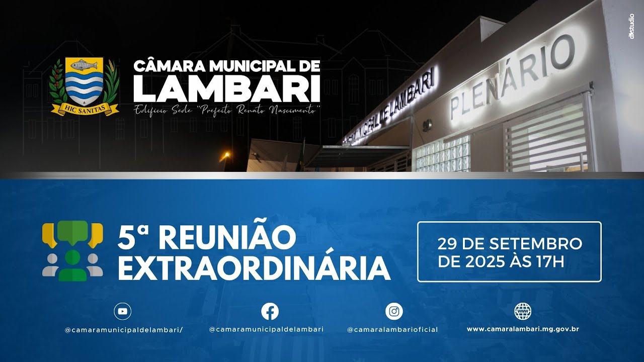 Quinta Sessão Extraordinária - 29/09/2025