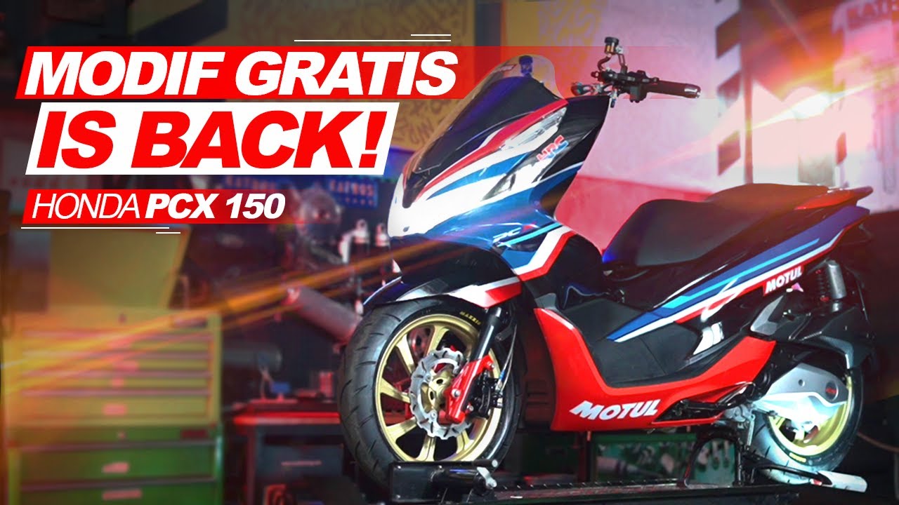MODIF GRATIS ‼️Honda PCX 150 Dari @MotulIndonesia  #ProjectTengkiu #AtenxKatros