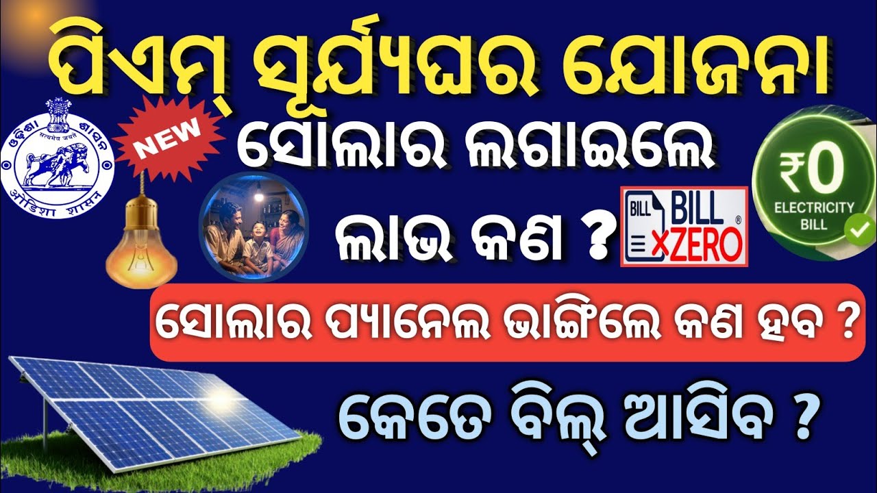 Solar Subsidy in odisha//How To Apply Pm Surya Ghar Yojana//Solar installation Price Details/Solar