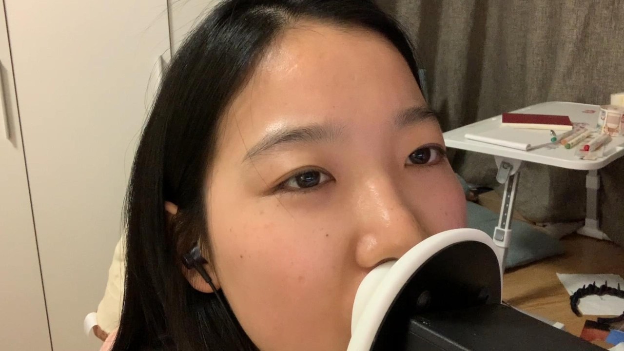 ASMR ear licking oops it's mono