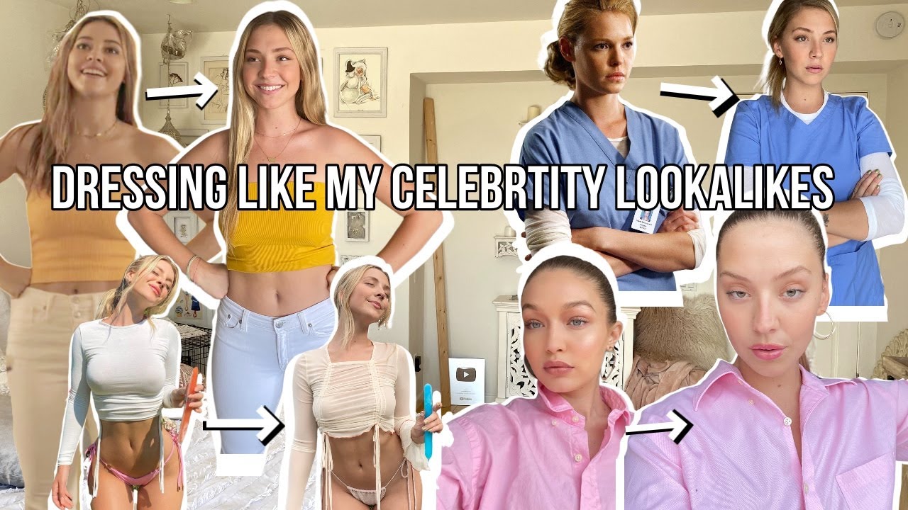 dressing like my celebrity lookalikes