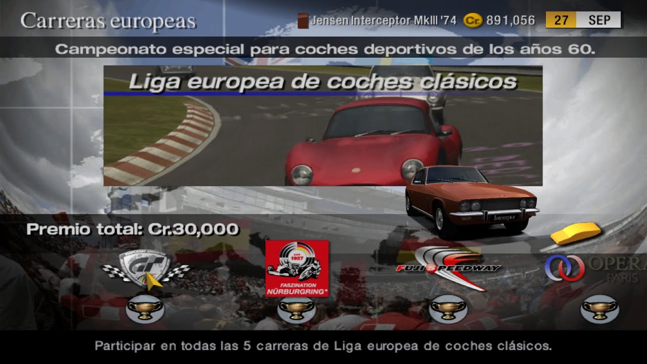 Gran Turismo 4 Spec II Mod Pt. 87: Carreras Europeas (Liga europea de coches clásicos)