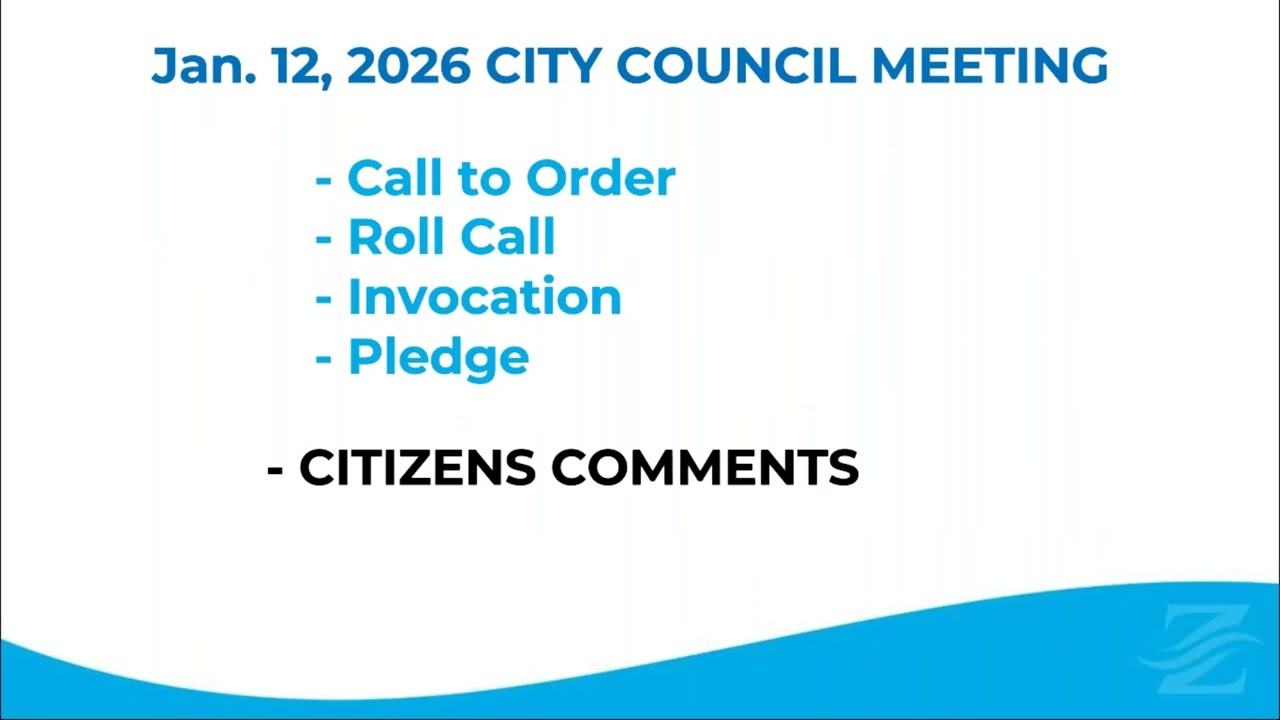 Zephyrhills City Council Meeting (1-12-2026)