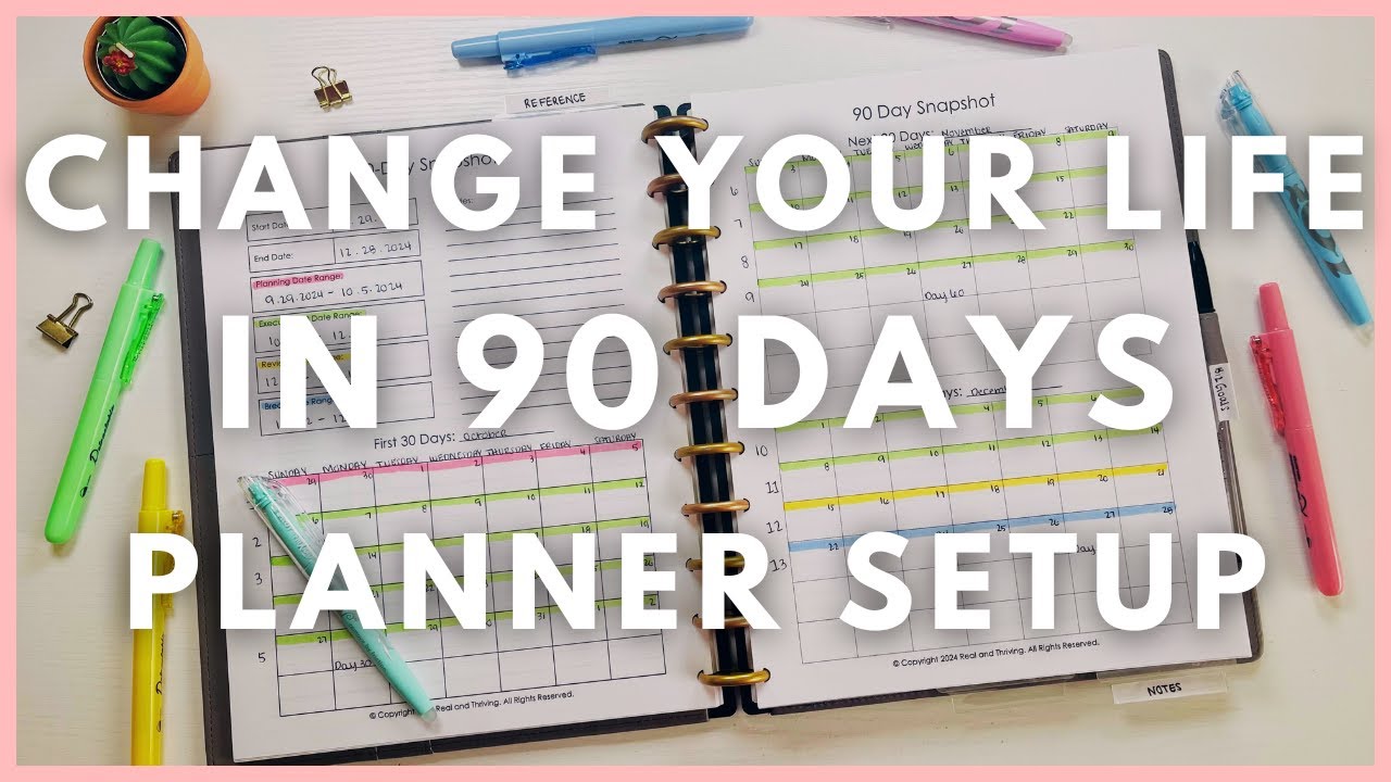 How to Use Your Planner to Change Your Life in 90 Days | 90 Set GO! EXAMPLE (90 Day Goals)