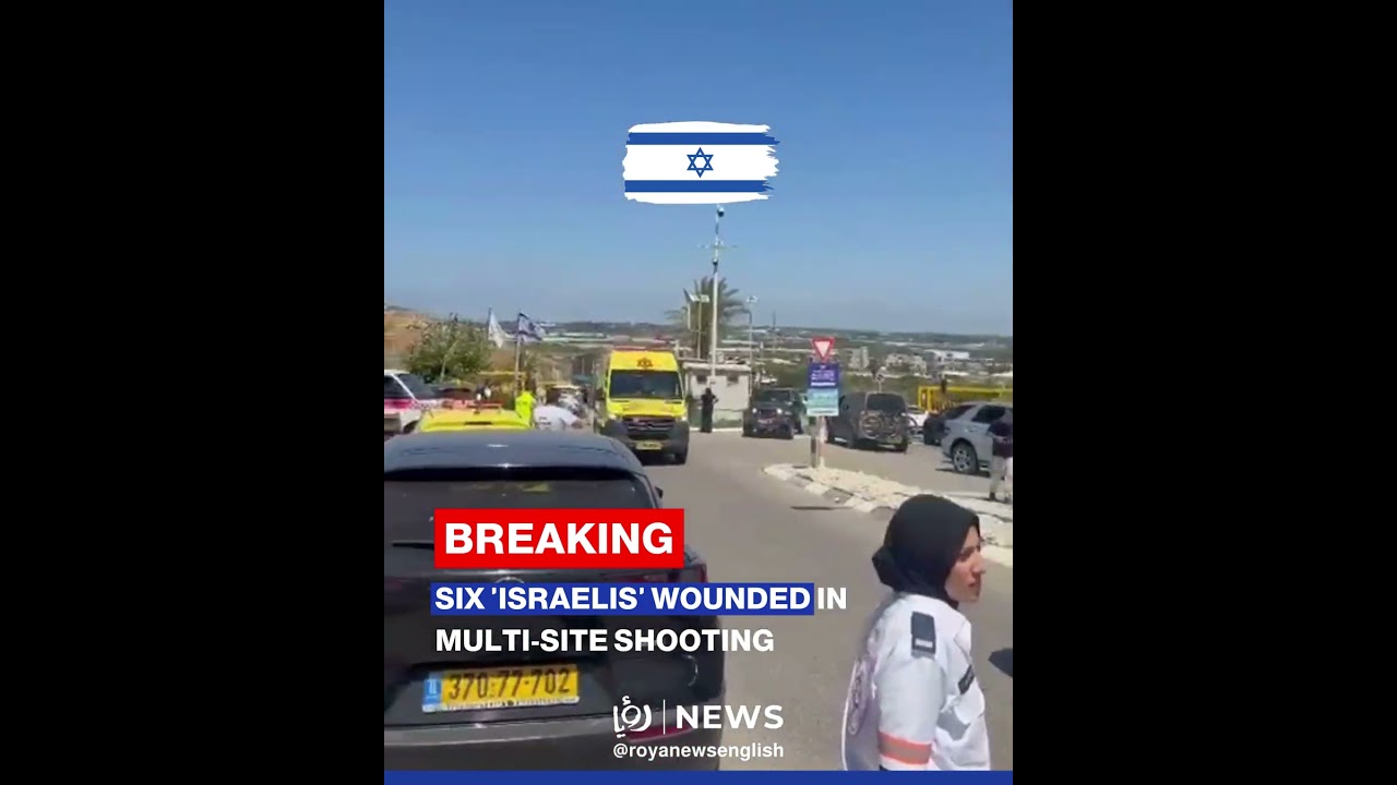 Six 'Israelis' wounded in multi-site shooting