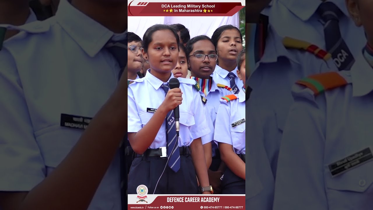 Students of Defense Career Academy Sang A Song On India #DefenceCareer #shorts