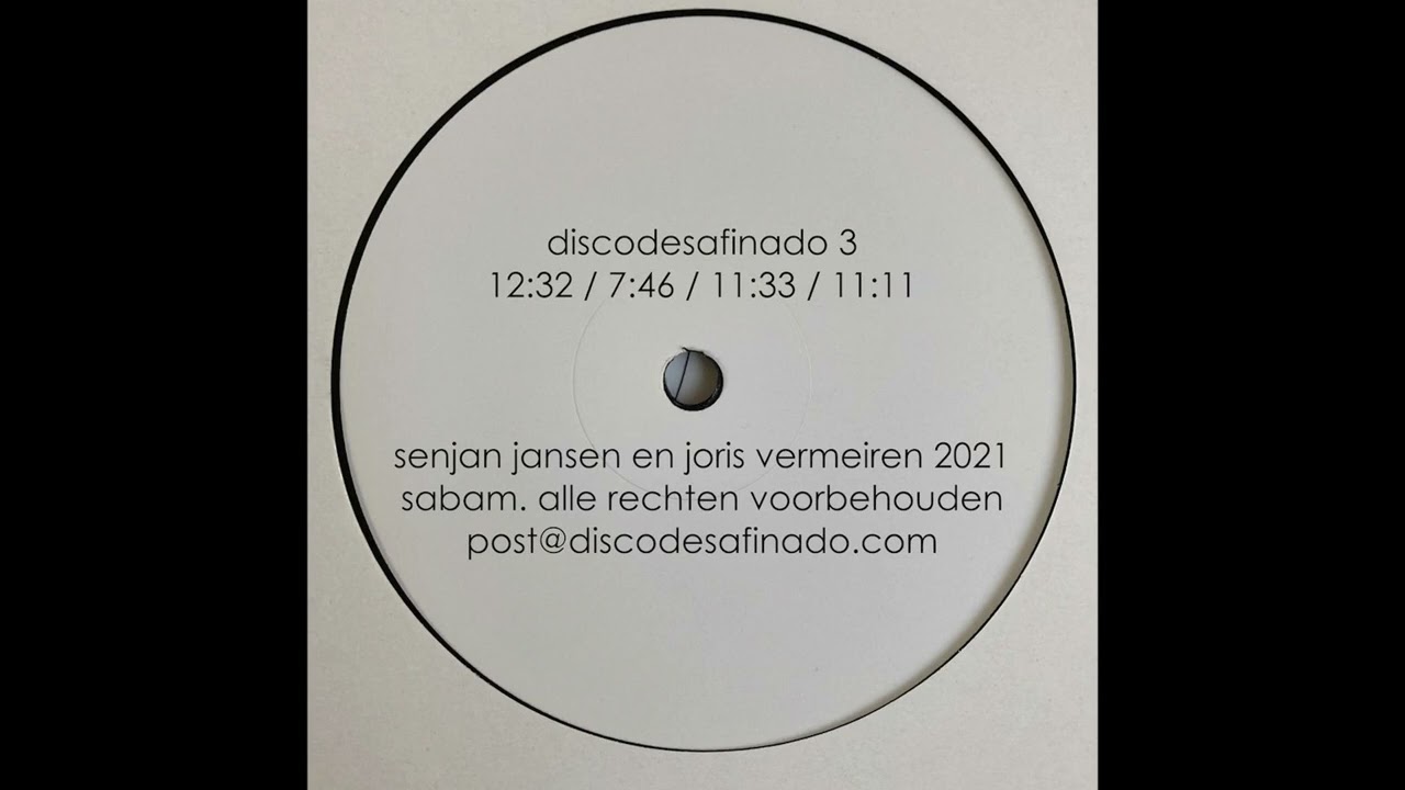 discodesafinado 3 Joris Vermeiren /Senjan Jansen 12:32