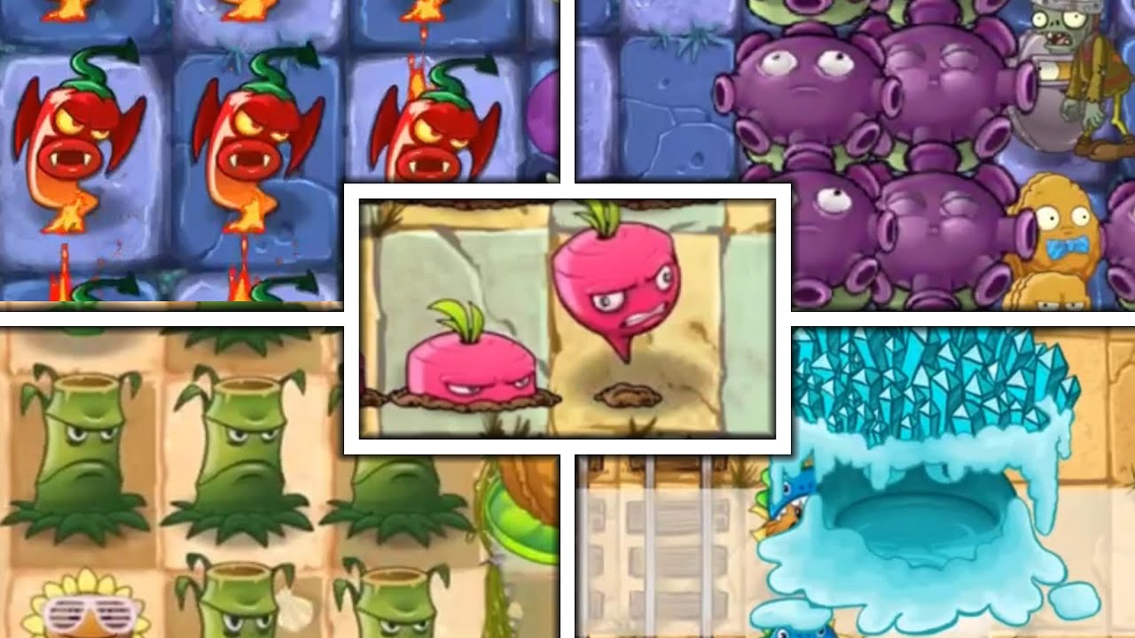 Plants vs Zombies 2 - All My Custom Plants - Mods Compilation