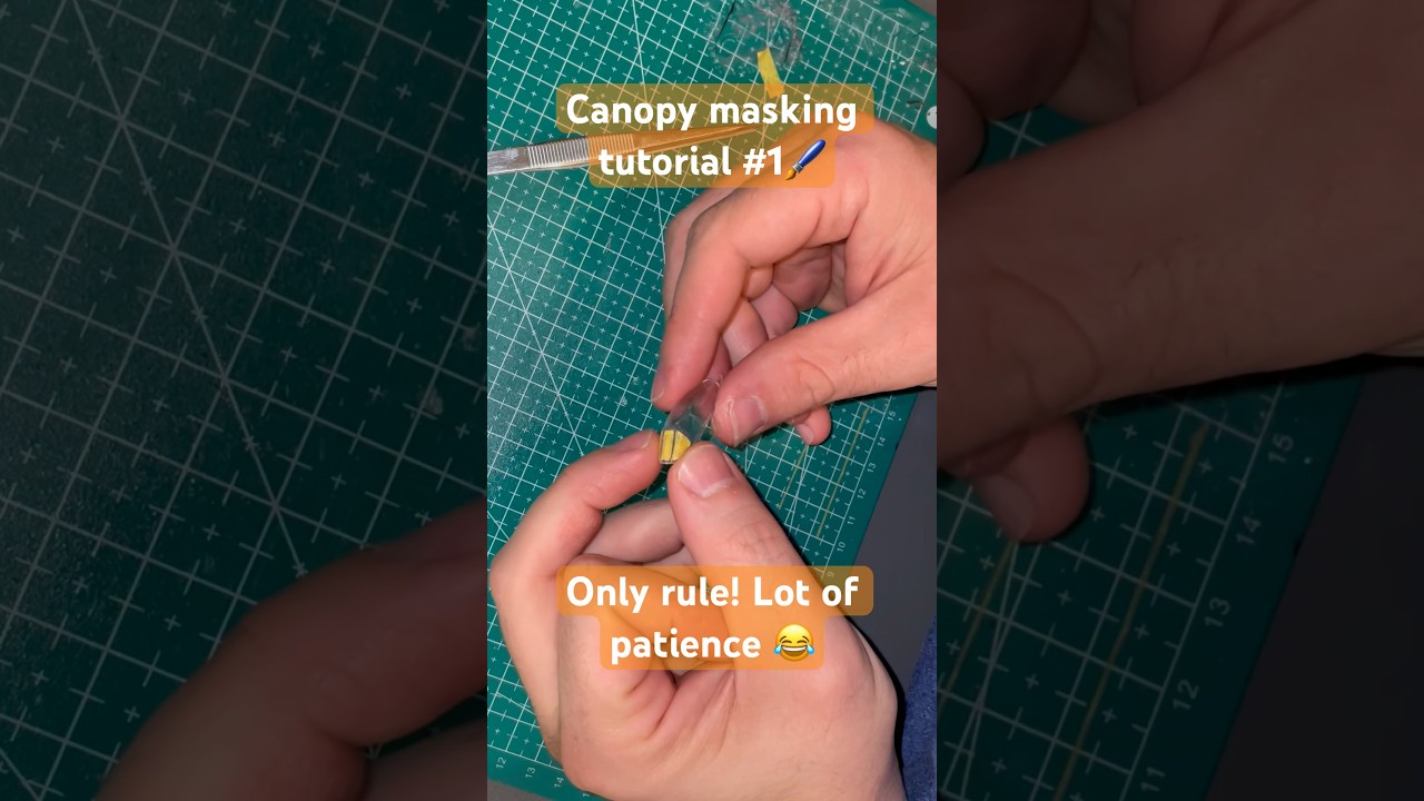 Canopy masking tutorial #youtubeshorts #scalemodel #foryou #modelismo #banshee