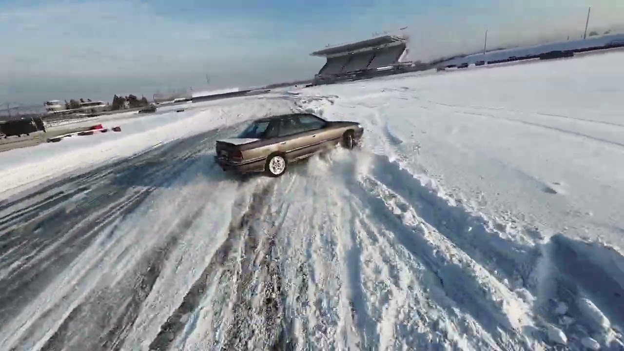 Subaru Legacy snow drift