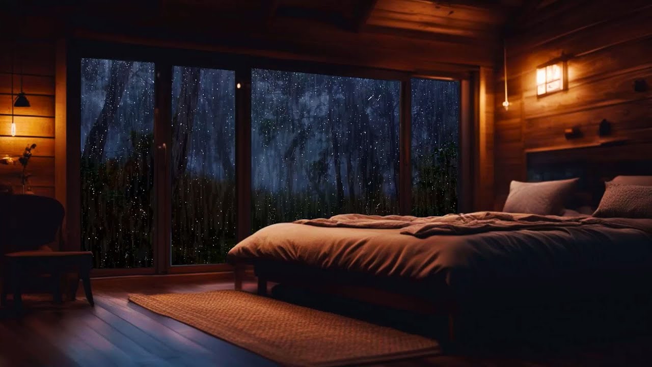 3 HOURS of Gentle Night RAIN, Rain Sounds for Relaxing Sleep, Beat Insomnia with Rain