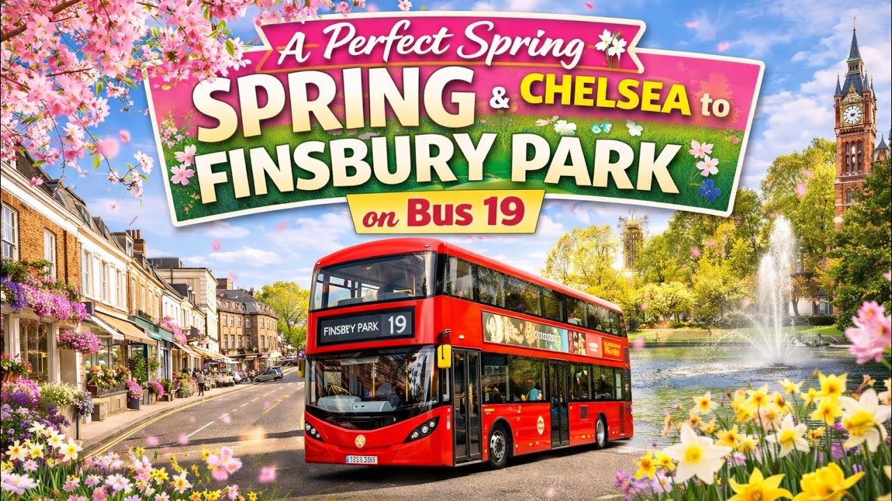 🌸 A Perfect Spring Stroll on Wheels: Chelsea to Finsbury Park on Bus 19