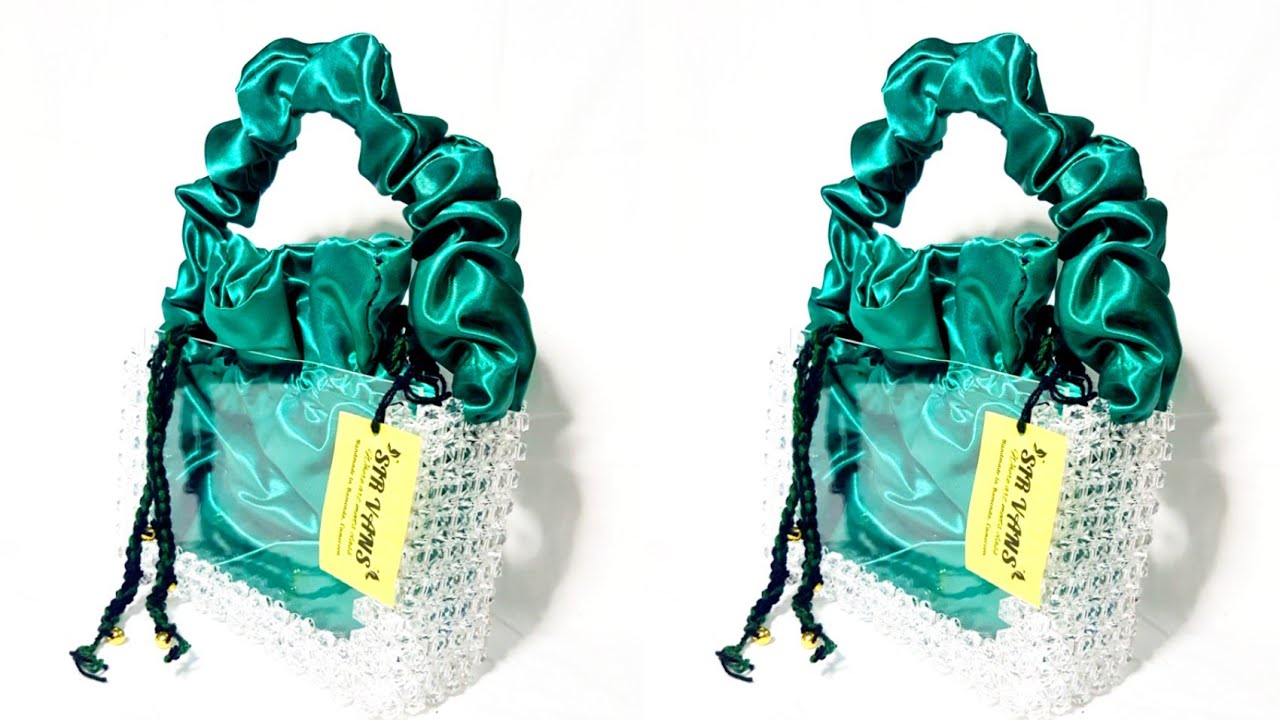 Как сделать прозрачную прямоугольную сумку-тарелку из бисера. Модная сумка из бисера 2022 года | ...