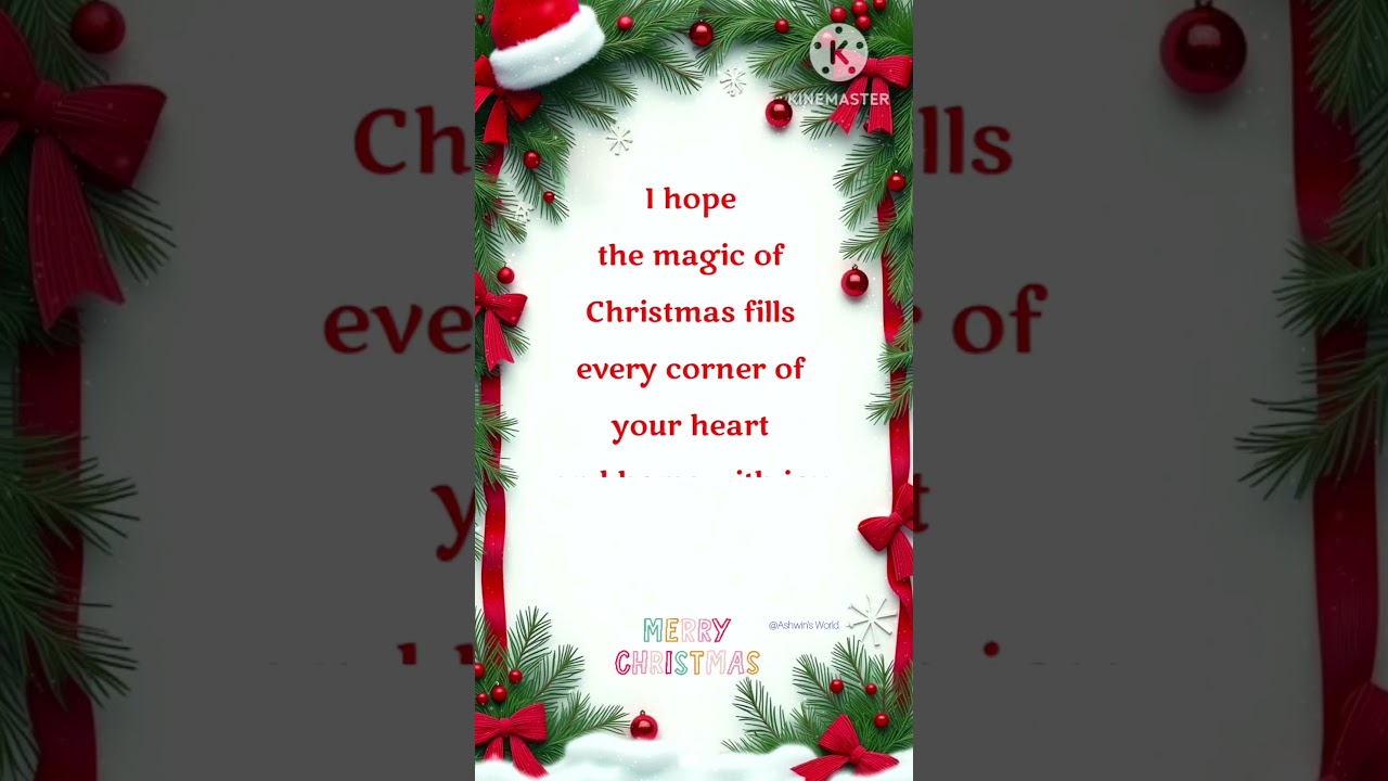 Merry Christmas Wishes  | Merry Christmas Greetings | Christmas Message  | Christmas Status