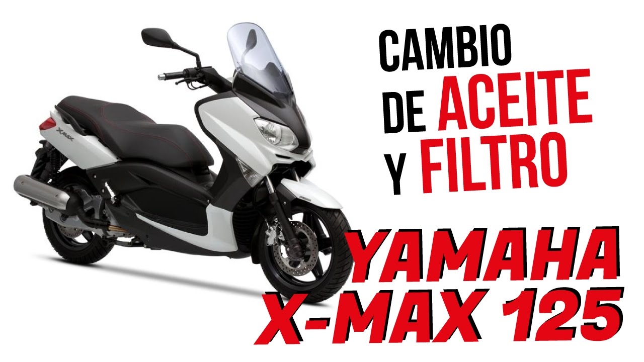 Cambio de aceite y filtro de la moto Yamaha X Max 125