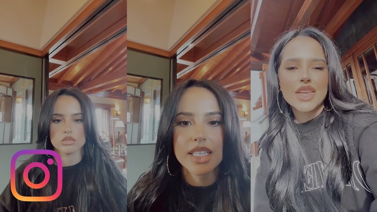 Becky G respondiendo preguntas a través de IG Live en español ❤️