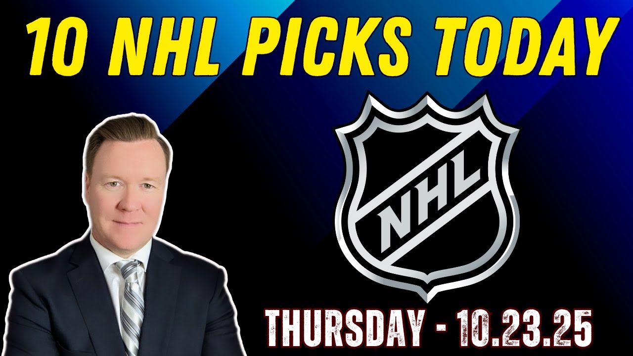 10 NHL Picks Today l Thursday 10/23/25 l Vernon&rsquo;s Best NHL Bets, Expert Picks & Predictions