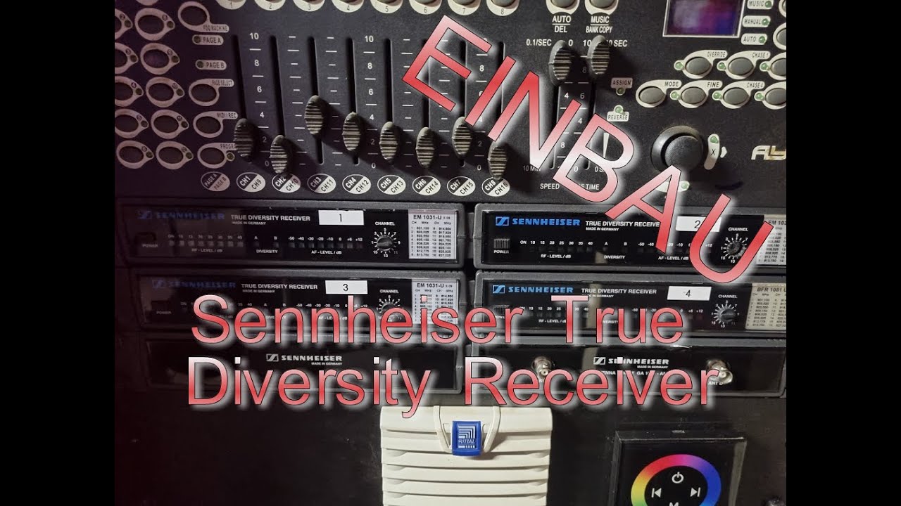Einbau: Sennheiser Diversity Empfänger | Citybull TV Studio