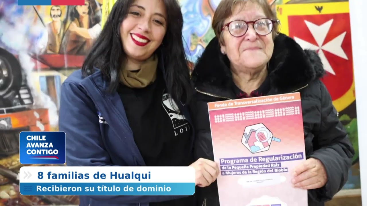 8 familias de la comuna de Hualqui recibieron su tan anhelado título de dominio.
