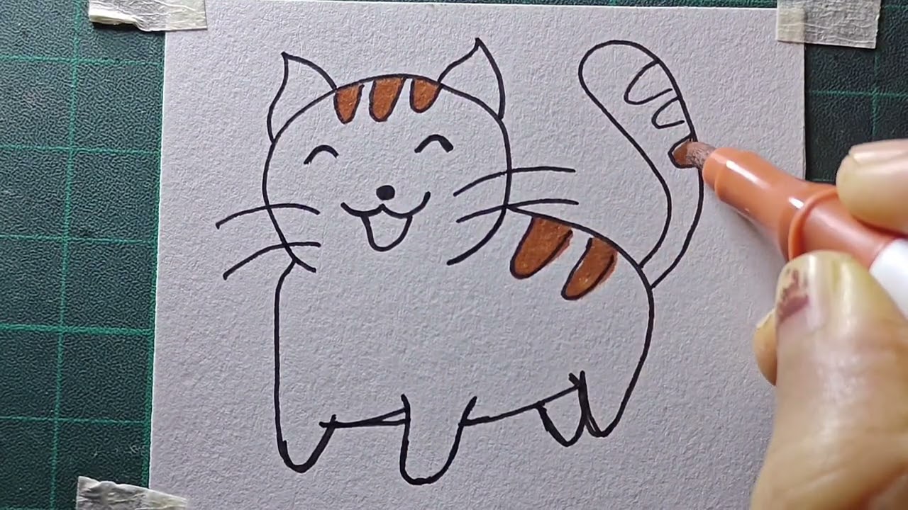 簡単な猫の絵😍