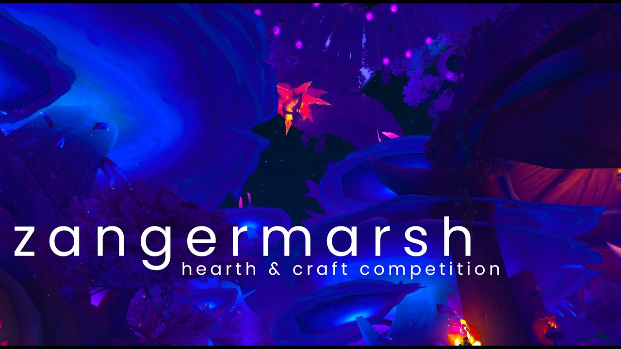 Wow Housing - Zangermarsh - Favorite Warcraft location challenge by Hearth & Craft