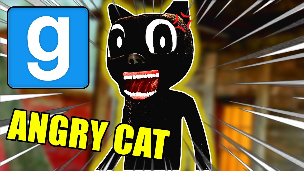 Garry's Mod Next Bot - DESTROYING ANGRY CARTOON CAT TOWN!!!