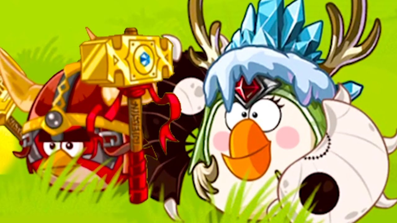Три звезды в Энгри Бердс #194 Angry Birds Epic с Кидом на крутилкины