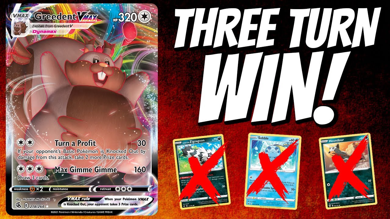 why play fair when you could play Greedent VMAX?