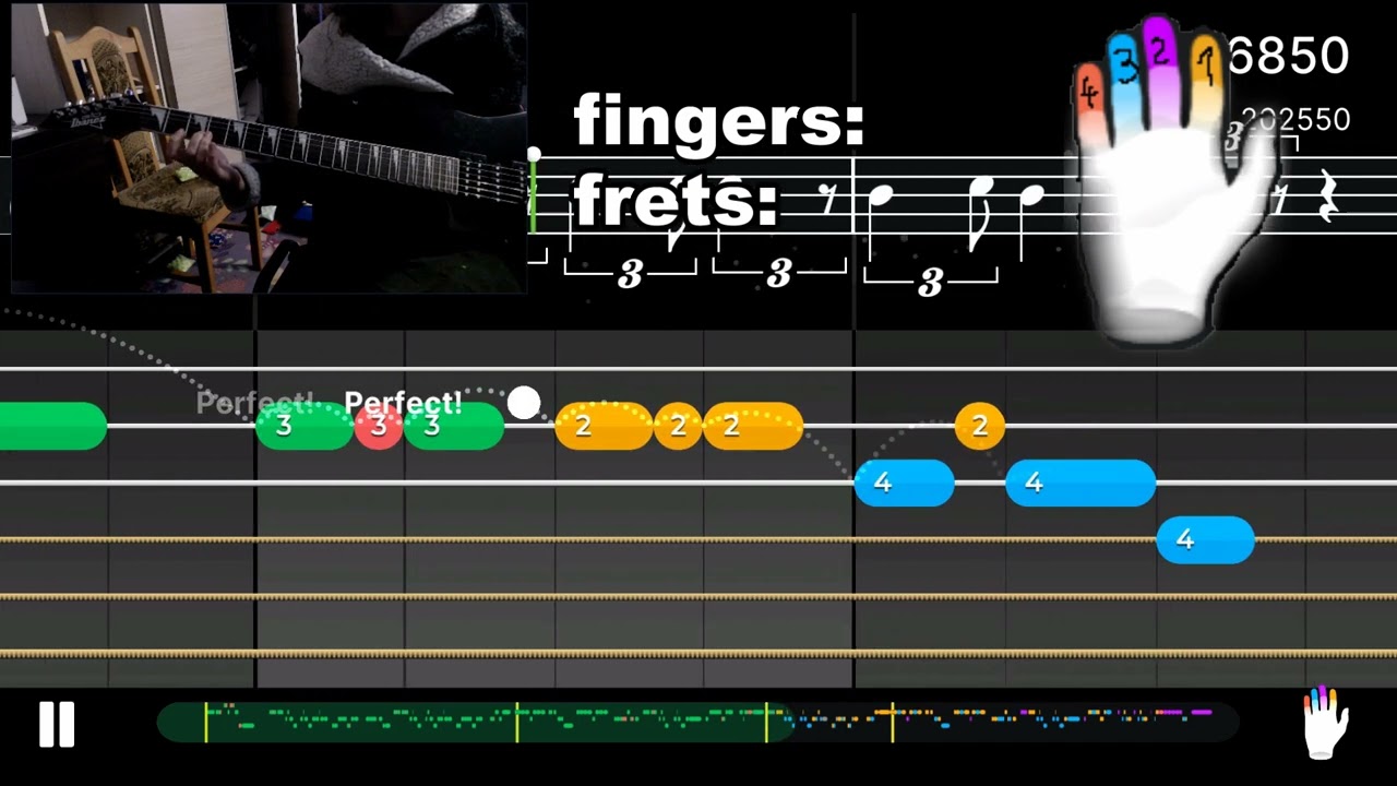 🔔Jingle Bell Rock🔔  🎵melody🎵  Yousician LEGATO skills (hammer-ons, pull-offs)