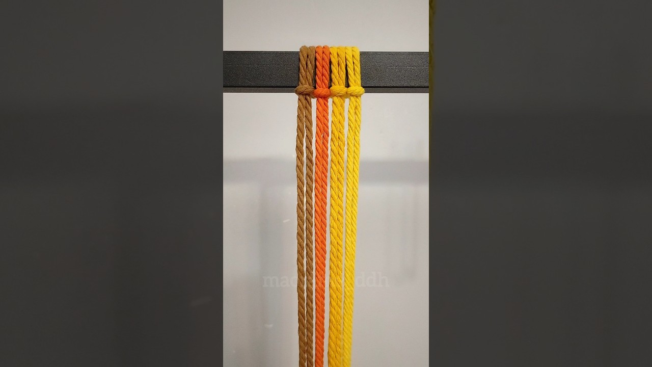 Learn This Stunning Macrame Knot Pattern in 50 Seconds! | Easy & Beautiful #macrameknots #macrame