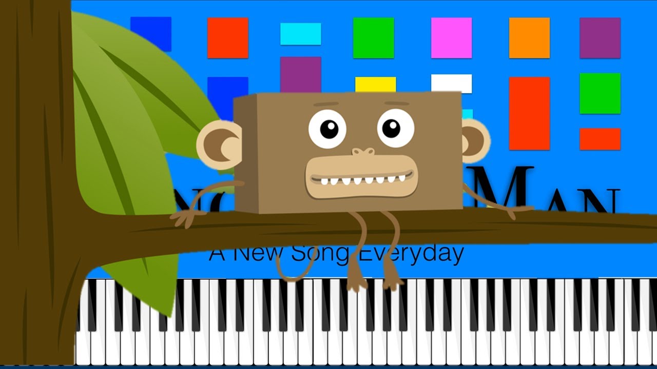 Big Block Singsong Monkey Slow EASY Medium 4K Piano Tutorial