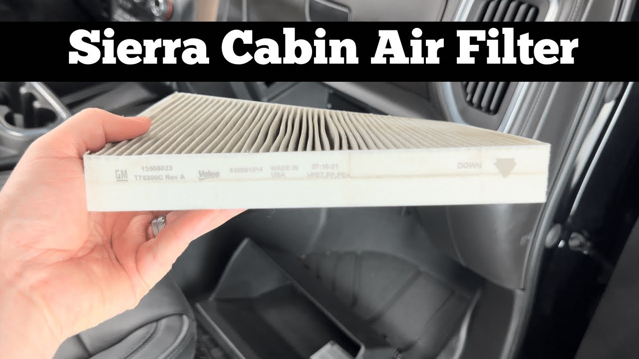 2019 - 2022 GMC Sierra Cabin Air filter Replacement - How To Change Or Replace AC Filter Location
