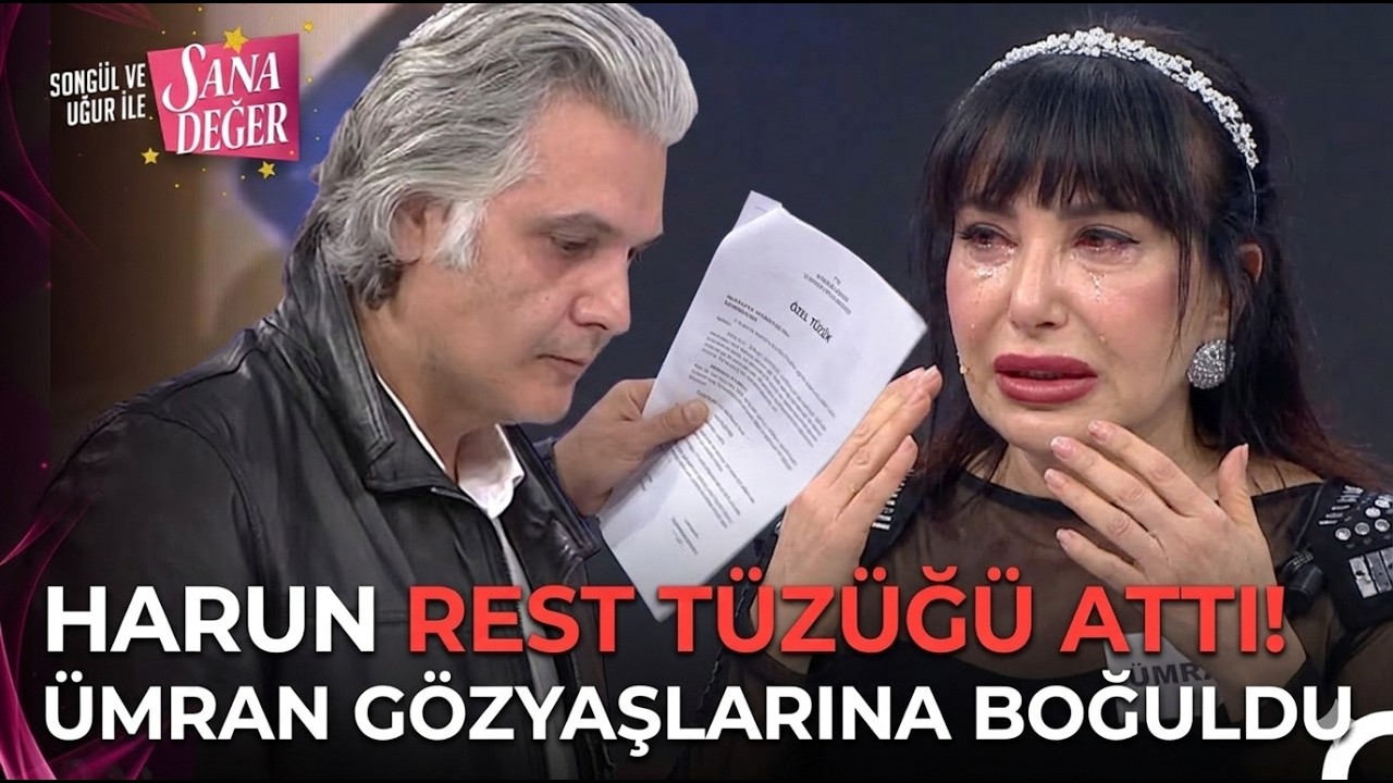 SANA DEĞER ŞOK AYRILIK HARUN NİŞANI ATTI ÜMRAN GÖZYAŞLARI BOĞULDU HARUN RENGİN BÜYÜK YAKINLAŞMA