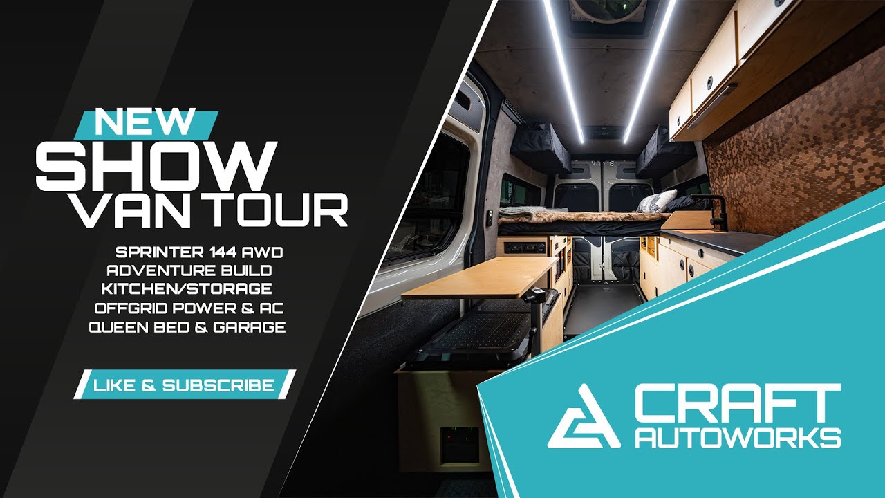 Sprinter 144 AWD Adventure Van Tour of 2025 Show Rig by Craft Autoworks
