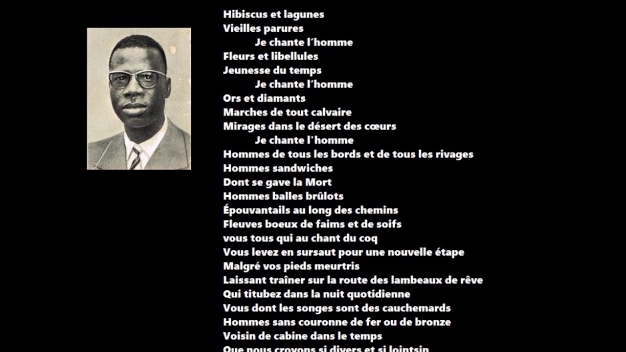 Je chante l'homme, Bernard Binlin Dadié