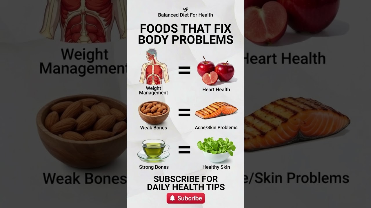 Foods That Fix Body Problems: Heal Weight, Heart, Bones & Skin Naturally