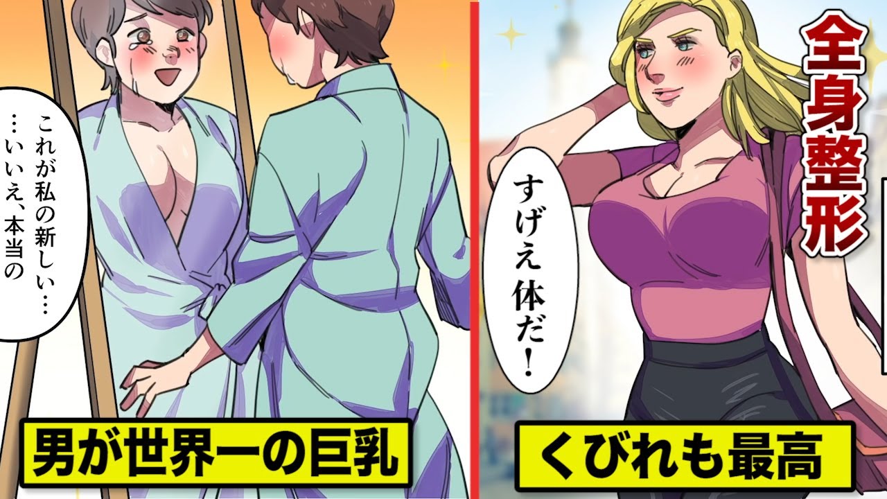 【費用１億円】命をかけた全身整形...男なのに世界一のバストとクビレ【実話】