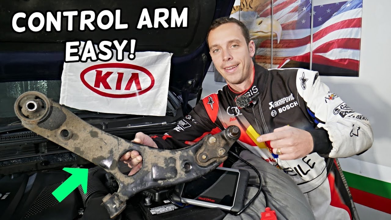 HOW TO REPLACE CONTROL ARM ON KIA OPTIMA FORTE SPORTAGE SORENTO SOUL RIO