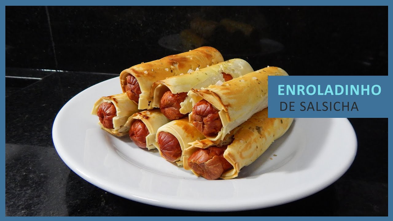 ENROLADINHO de SALSICHA com MASSA DE LASANHA - #seriecozinha - Minha Mãe Me Ensinou