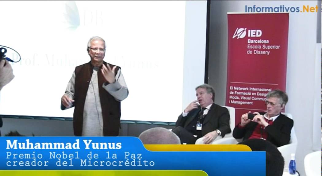 Conferencia de Muhammad Yunus en el IED de Barcelona (español)