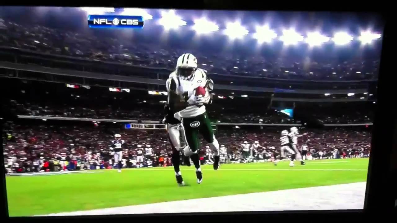 Santonio Holmes spectacular TD catch vs Pats in AFC Divisio