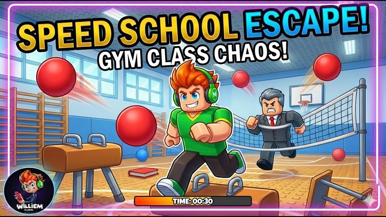 💨 Escaping School Before the Bell! (Roblox Speed School Escape)
