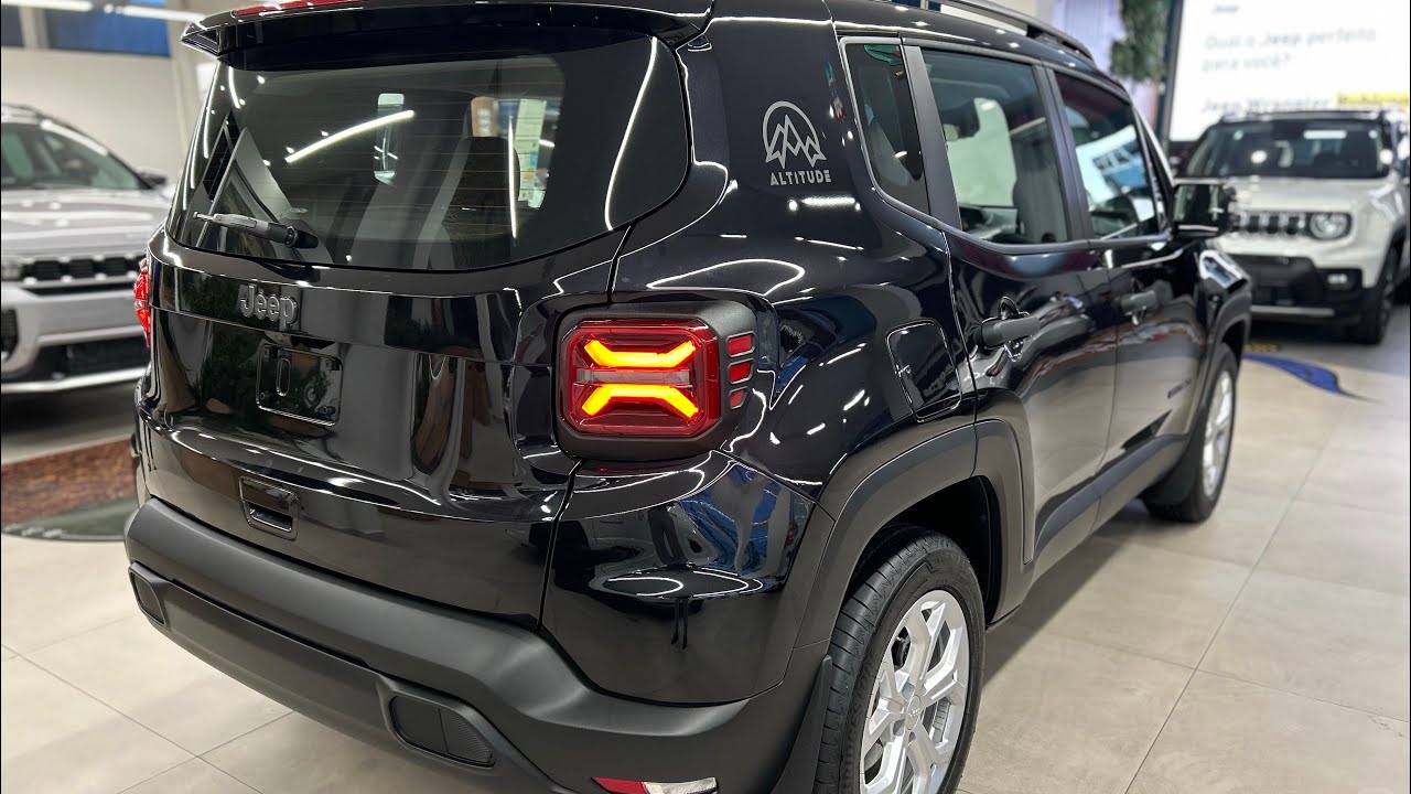 Review Jeep Renegade Altitude 2026 Preto Carbon com novas rodas polêmicas! A partir de 126.990