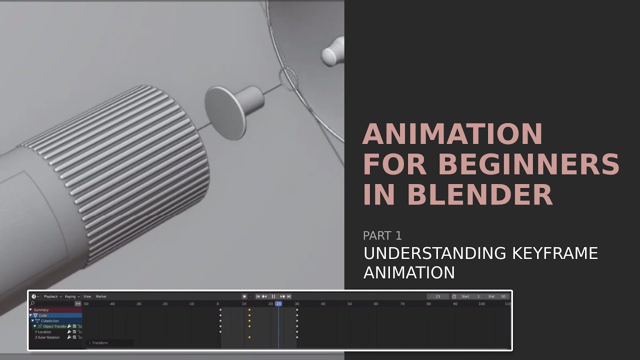 Animation for beginner IN Blender - Part 1 | Keyframe Animation
