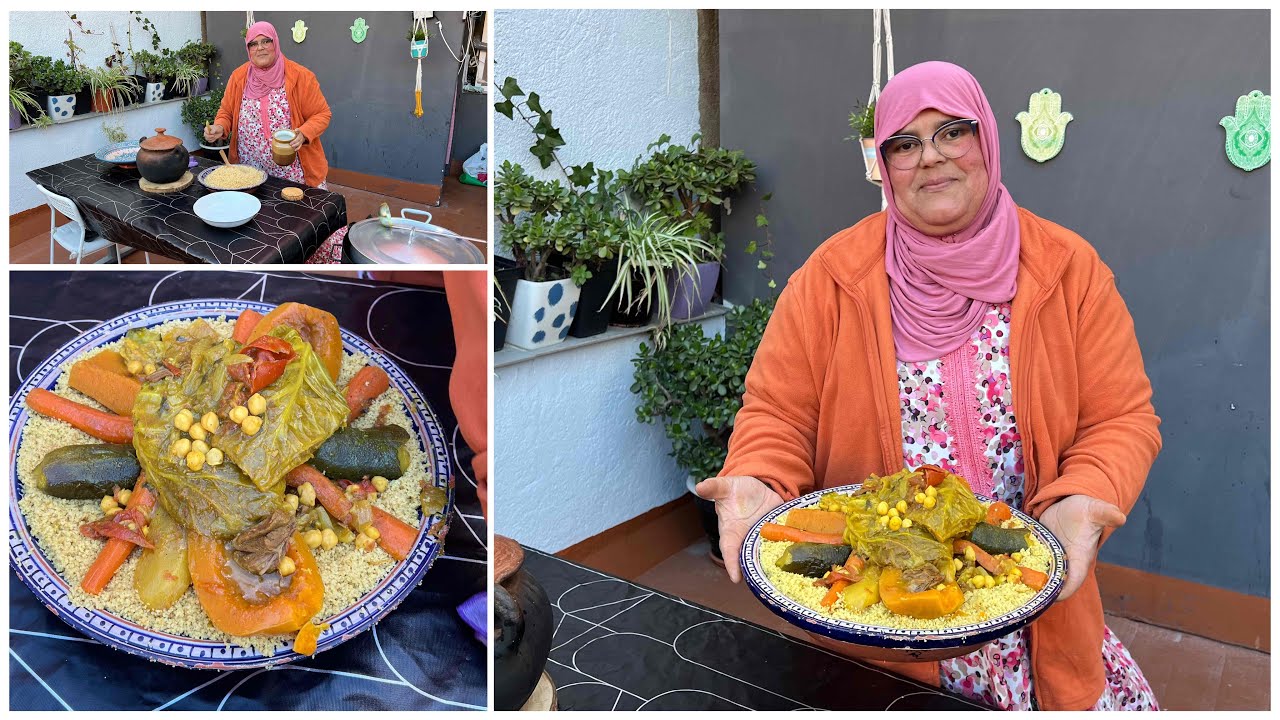 كسكس القمح على الكانون 😋