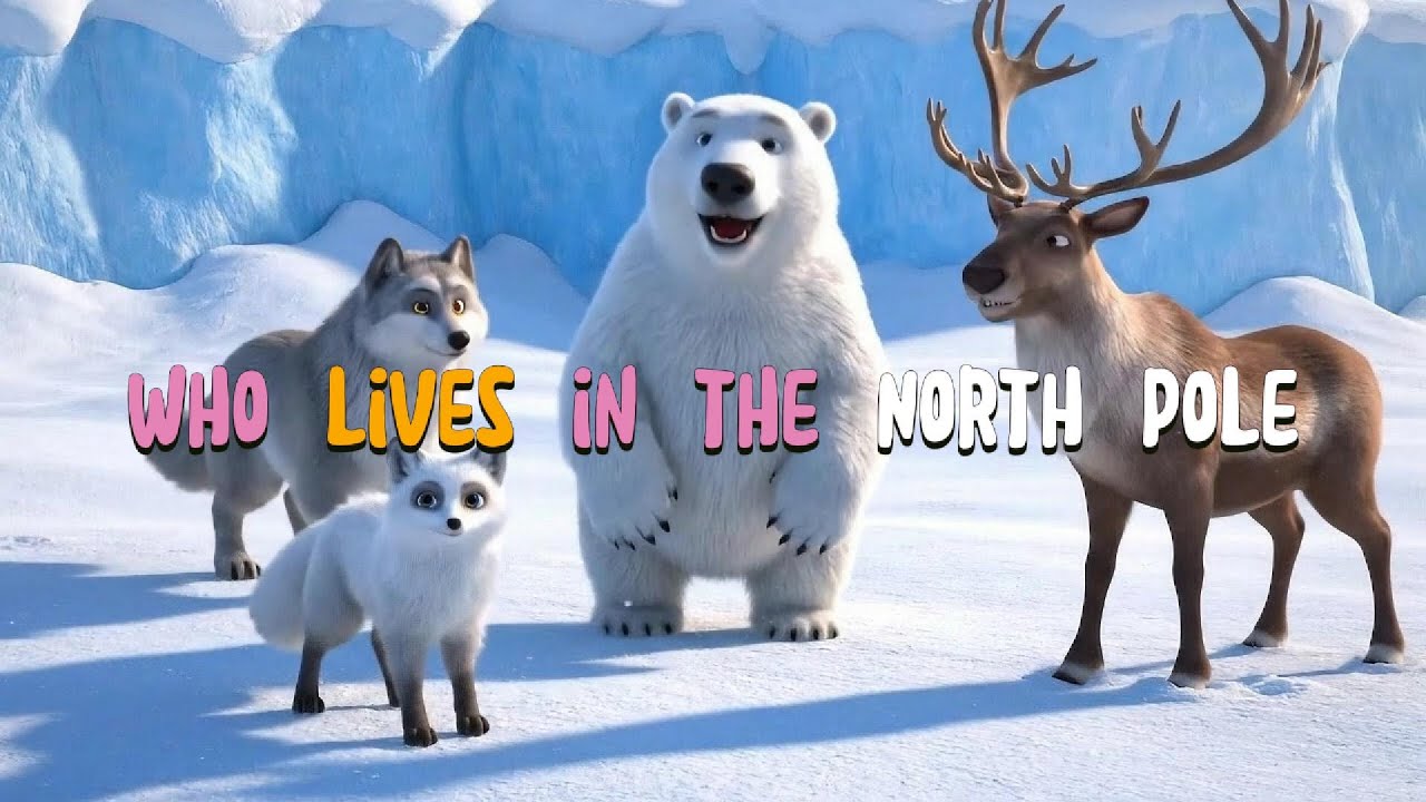 Who Lives in the North Pole? | Fun Arctic Animal Song for Kids! 🐻❄️🎶