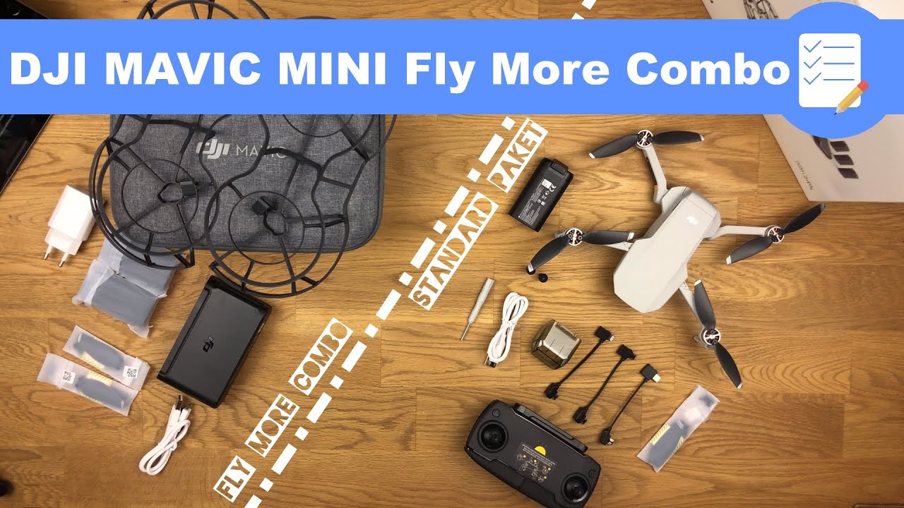 DJI Mavic Mini + Fly More Combo - Unboxing und erster Eindruck der Drohne für Anfänger - deutsch