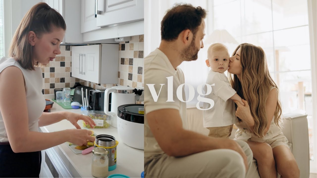 VLOG | Yeni saçlarım | Ek gıda nasıl gidiyor? 1 yaş çekimi ve doğumgünü partisi