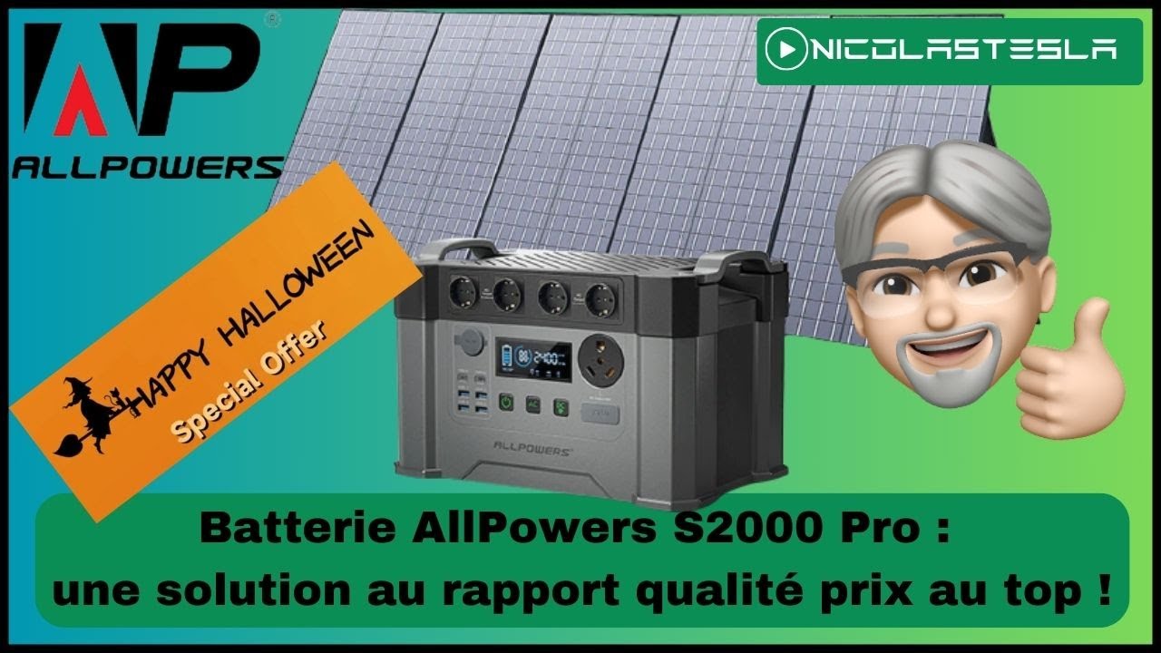 🔌 Énergie verte à son meilleur : Batterie AllPowers S2000 Pro et panneaux 400W en action ! 🌿⚡